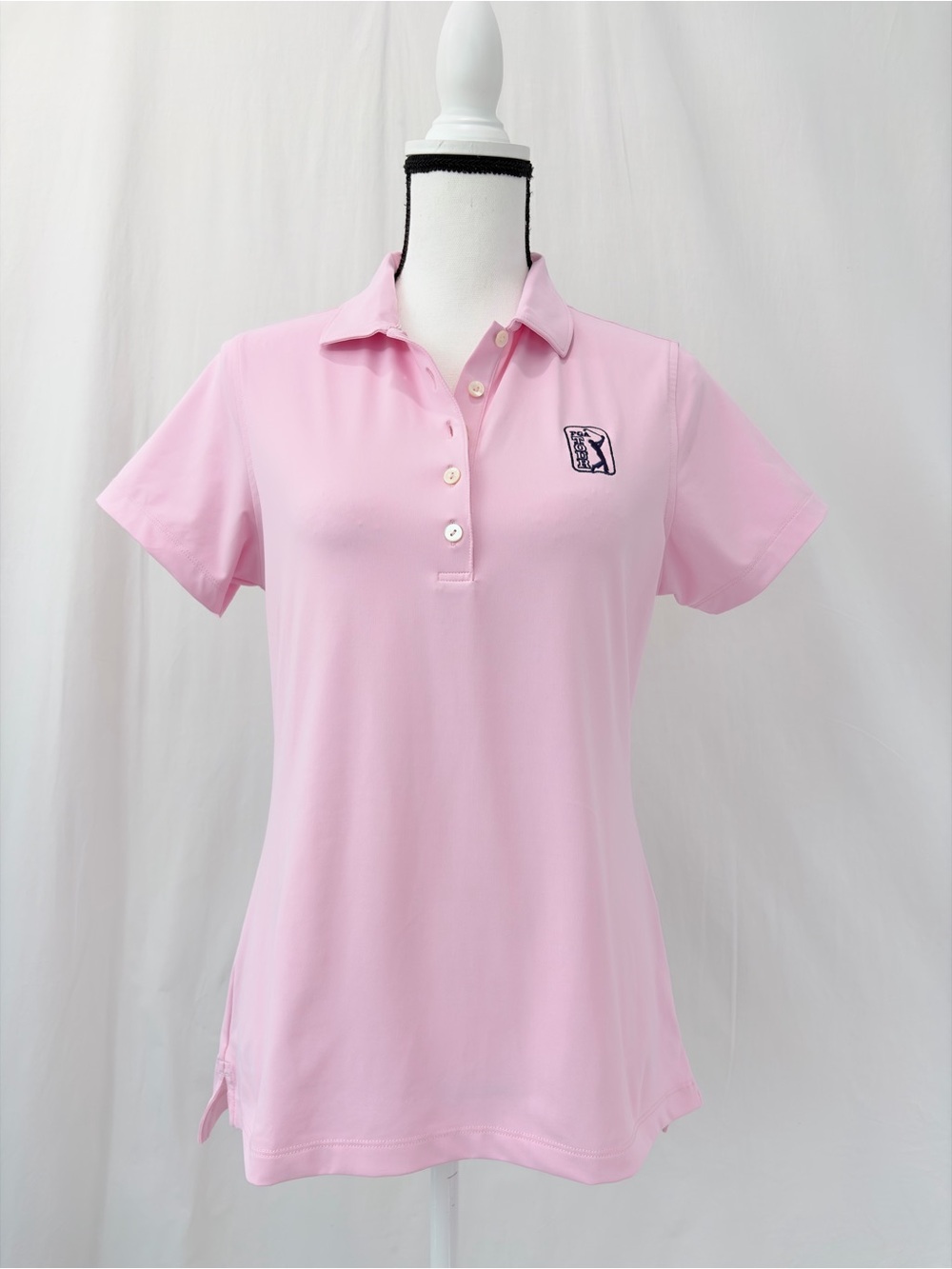 Peter Millar Pink PGA Perfect Fit Performance Golf Polo UPF +50 size Medium